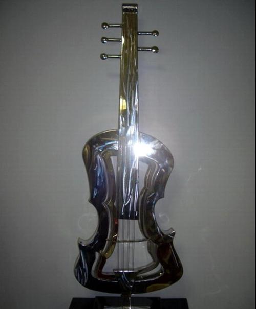 主页 产品服务 莎欧特厂家生产制作小提琴不锈钢镜面雕塑摆件,酒店